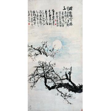 吴昌硕1903年作暗香浮动立轴