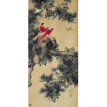 颜伯龙花鸟轴字画之家