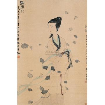 傅抱石湘夫人轴字画之家