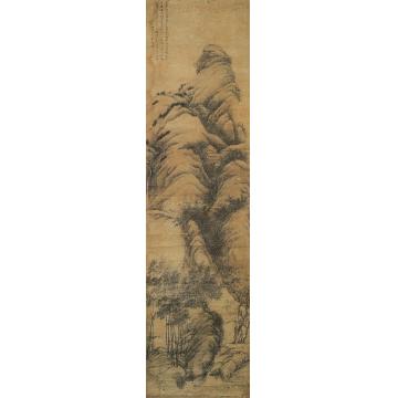王翚仿古山水轴