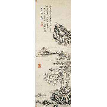 乾隆帝濯足图轴