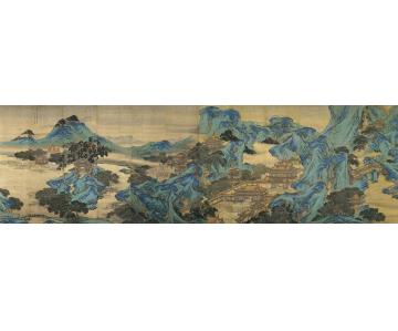 袁耀九成宫图轴