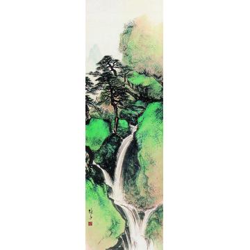 黎雄才登高图立轴