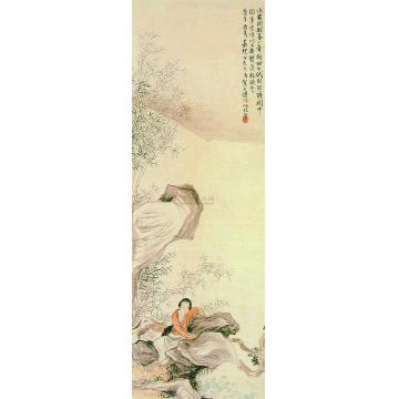 贺天健戊辰（1928）年作新妆晚香图立轴字画之家