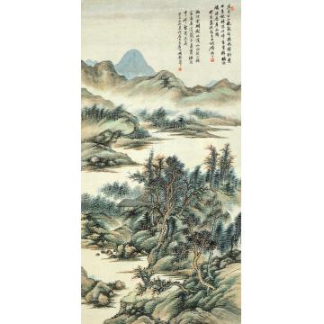 顾麟士山水轴字画之家