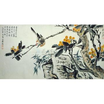 唐云枇杷幅字画之家