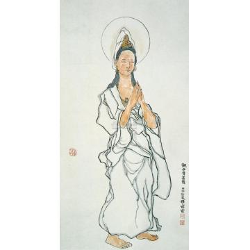 程十发观音轴