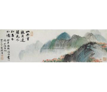 吴湖帆碧山花娇镜心字画之家