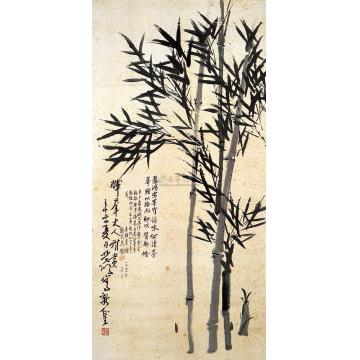 徐悲鸿新篁图轴