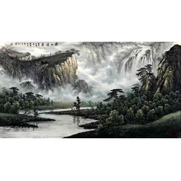 张继强国画山水溪山清音字画之家