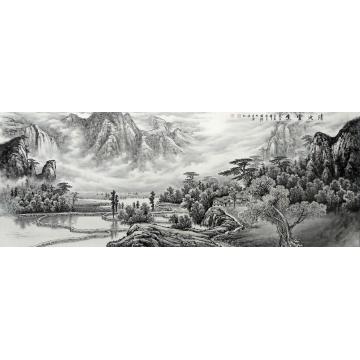 张继强国画山水清池云生字画之家
