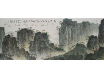 曾鲁安国画山水曾鲁安山水画-之一字画之家