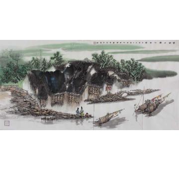 张省油画风景春风又绿江南岸字画之家
