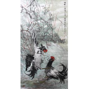 张省国画动物决战字画之家