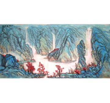 张省国画山水一峰独秀字画之家