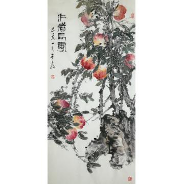 于飞国画花鸟仁者长寿字画之家