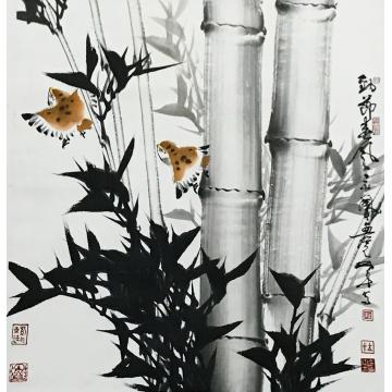 林立中国画花鸟劲节春风字画之家