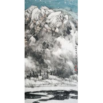 师恩钊国画山水北国晴雪字画之家