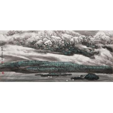 师恩钊国画山水初绿字画之家