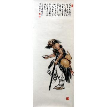 薛丕显国画人物铁拐李字画之家