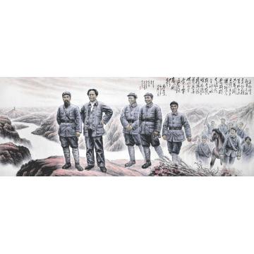 薛丕显国画人物三军过后尽开颜字画之家