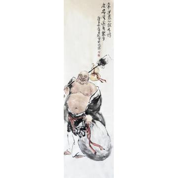 薛丕显国画人物常运慈心拔吾情字画之家