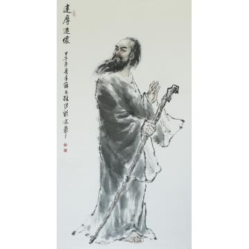 薛丕显国画人物达摩造像字画之家