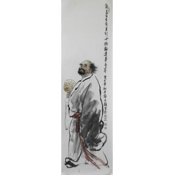薛丕显国画人物欢喜自在字画之家