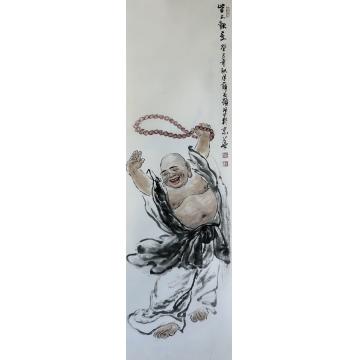 薛丕显国画人物皆大欢喜字画之家