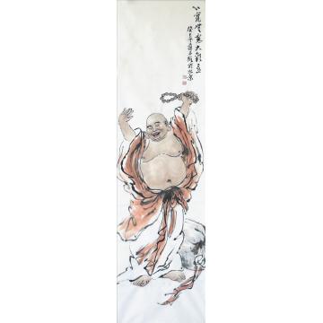 薛丕显国画人物心宽无虑大欢喜字画之家
