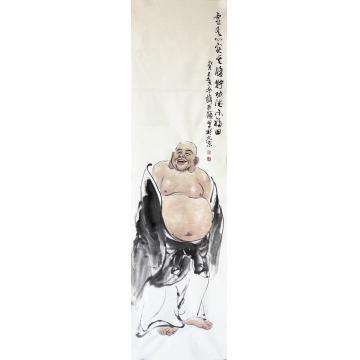 薛丕显国画人物虚其心 实其腹字画之家