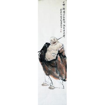 薛丕显国画人物一禅一砵随处结缘字画之家