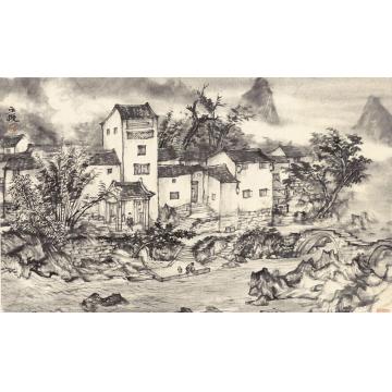 丘挺油画风景黄姚写生之一字画之家