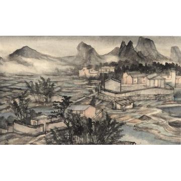 丘挺油画风景黄姚写生之三字画之家