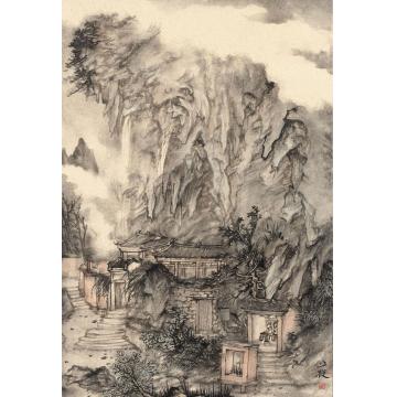 丘挺油画风景腾蛟庵字画之家