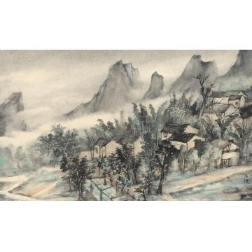 丘挺国画山水兴坪写生之二字画之家