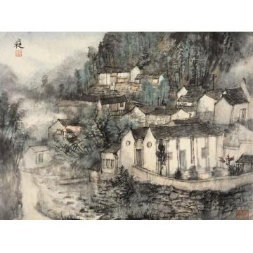 丘挺油画风景四明山写生之二字画之家