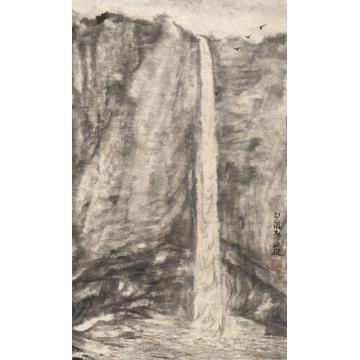 丘挺国画山水大龙湫字画之家