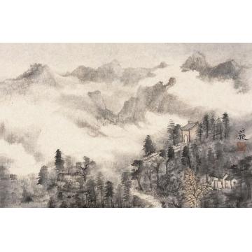 丘挺油画风景南岩道上字画之家