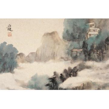丘挺国画山水四明春色字画之家