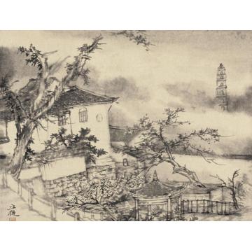 丘挺油画风景隋梅隋塔字画之家