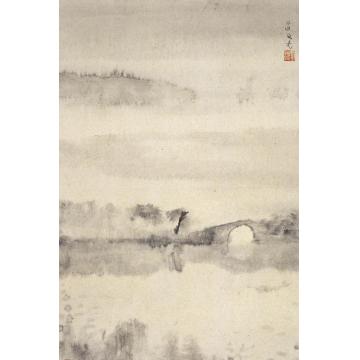 丘挺油画风景苏堤雨霁字画之家