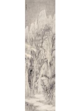 丘挺国画山水雪霁图字画之家