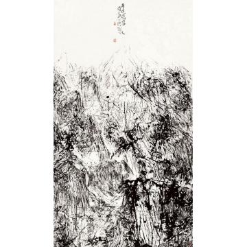 曾来德国画山水冬至寒林图字画之家