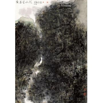 曾来德国画山水近山苍幕夜字画之家
