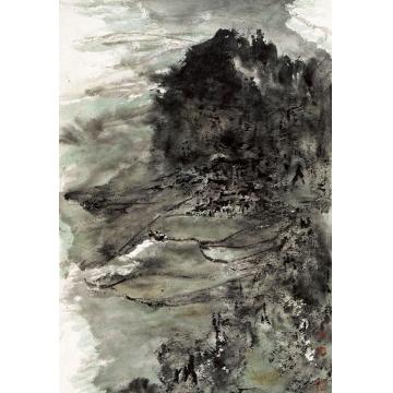 曾来德国画山水雨水之一字画之家
