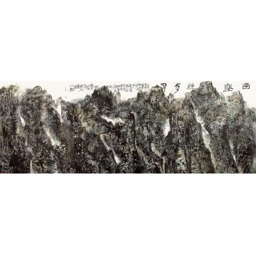曾来德国画山水远壑竞秀图字画之家