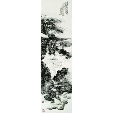 曾来德国画山水碧山暮蔼图之一字画之家