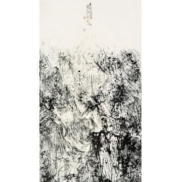 曾来德国画山水冬至寒林图字画之家