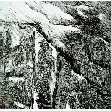 曾来德国画山水山水《北方系列之一字画之家